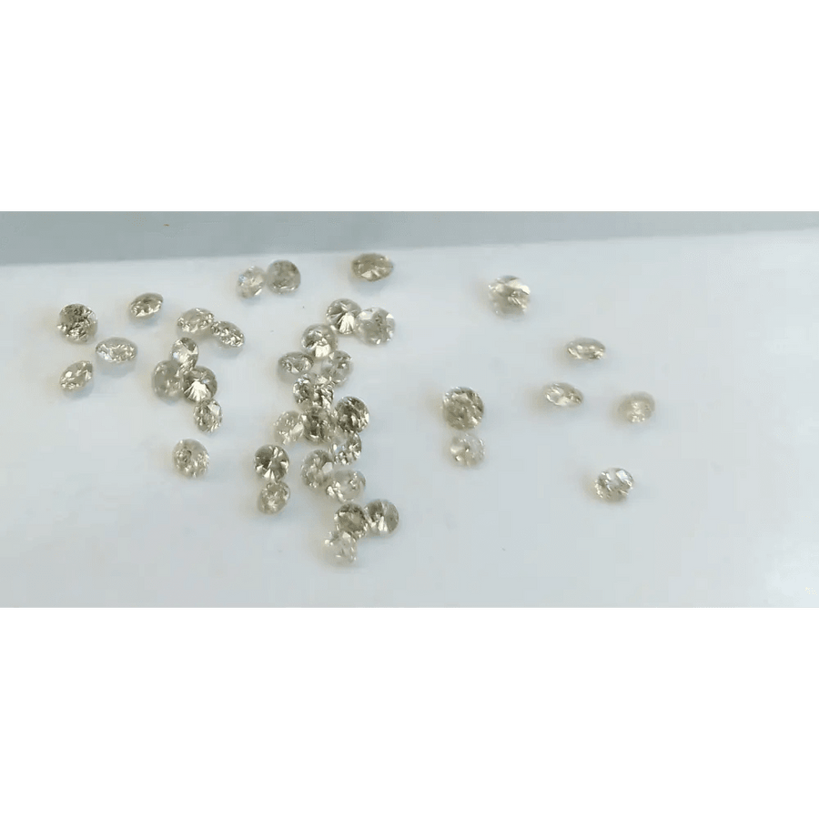 1.11ct faint to light Brown natural untreated Diamond Parcel. - SMSGEMS 
