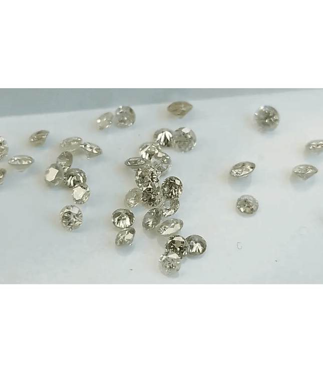 1.11ct faint to light Brown natural untreated Diamond Parcel. - SMSGEMS 