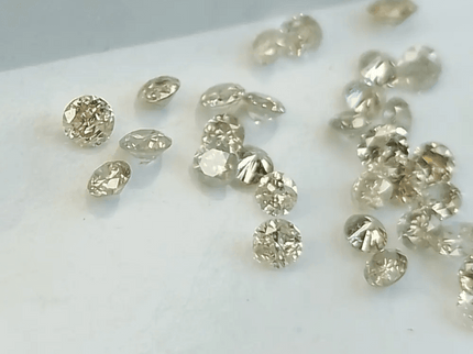 1.11ct faint to light Brown natural untreated Diamond Parcel. - SMSGEMS 