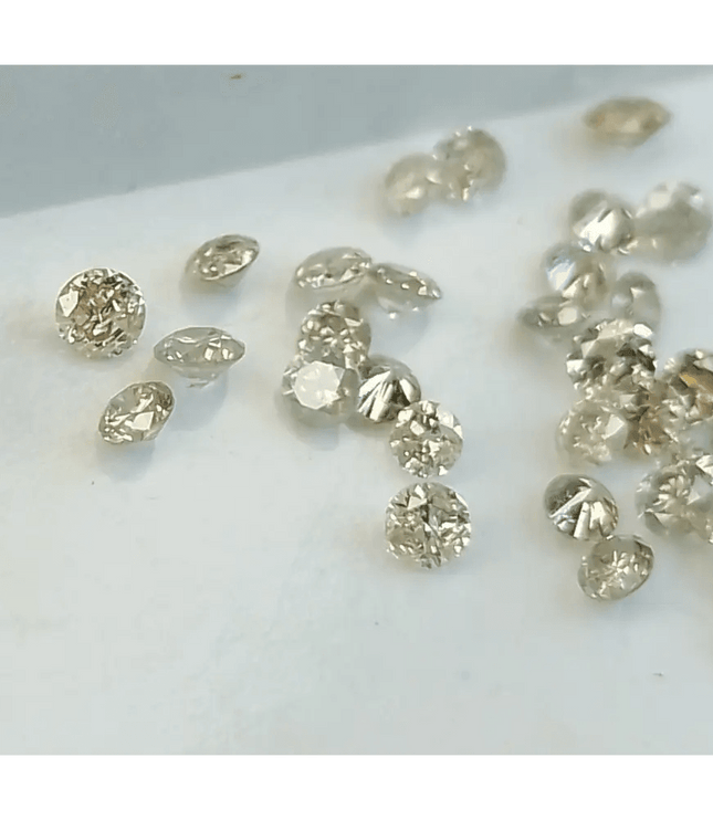 1.11ct faint to light Brown natural untreated Diamond Parcel. - SMSGEMS 