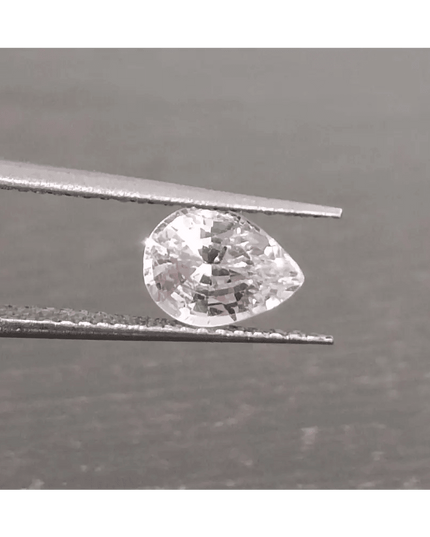 1.14ct Full luster White Sapphire, Untreated Natural Gemstone. - SMSGEMS 