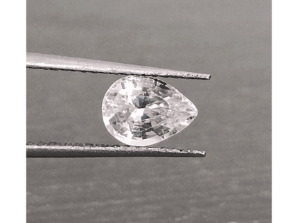 1.14ct Full luster White Sapphire, Untreated Natural Gemstone. - SMSGEMS 