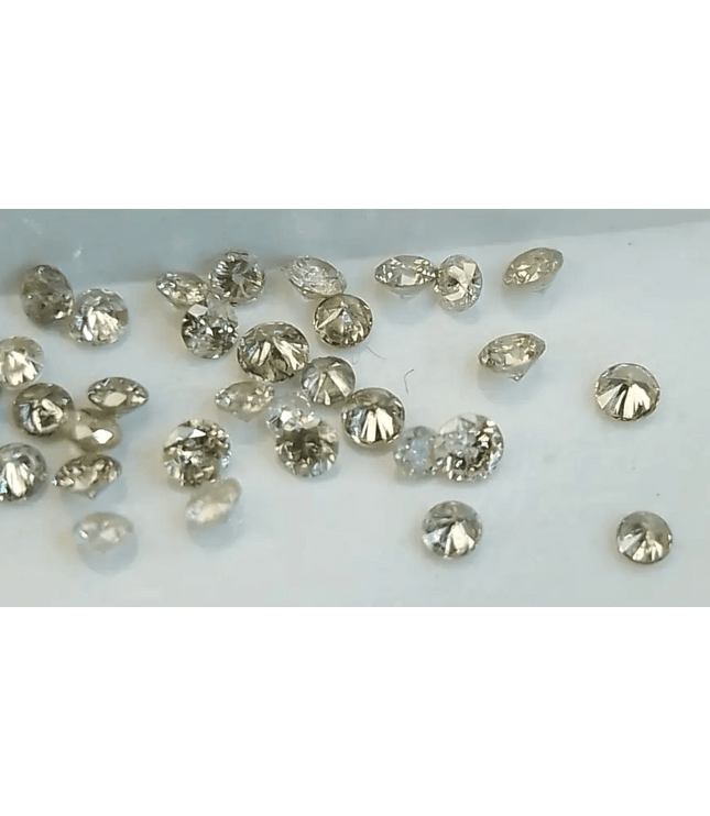 1.15ct faint to light Brown natural untreated Diamond Parcel. - SMSGEMS 