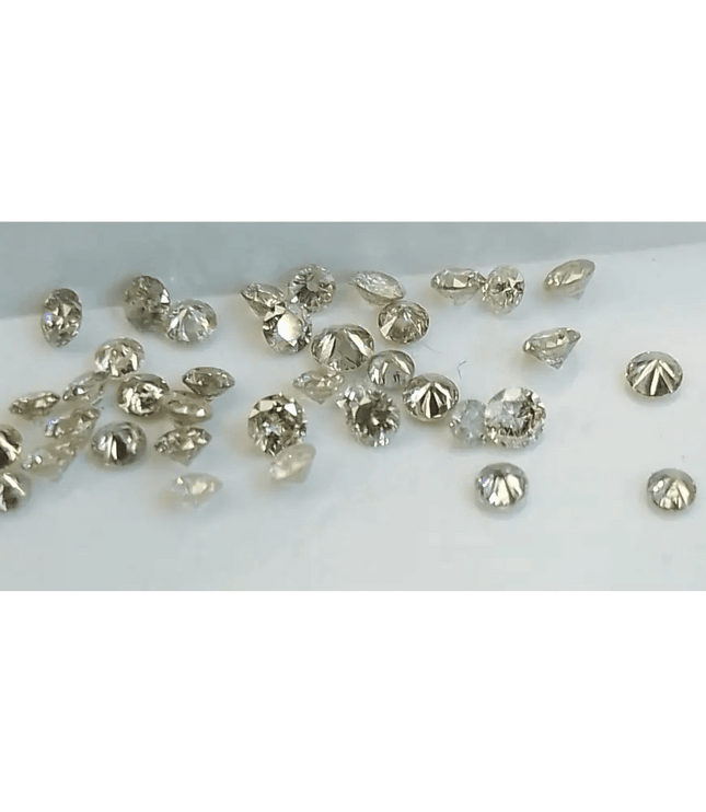 1.15ct faint to light Brown natural untreated Diamond Parcel. - SMSGEMS 