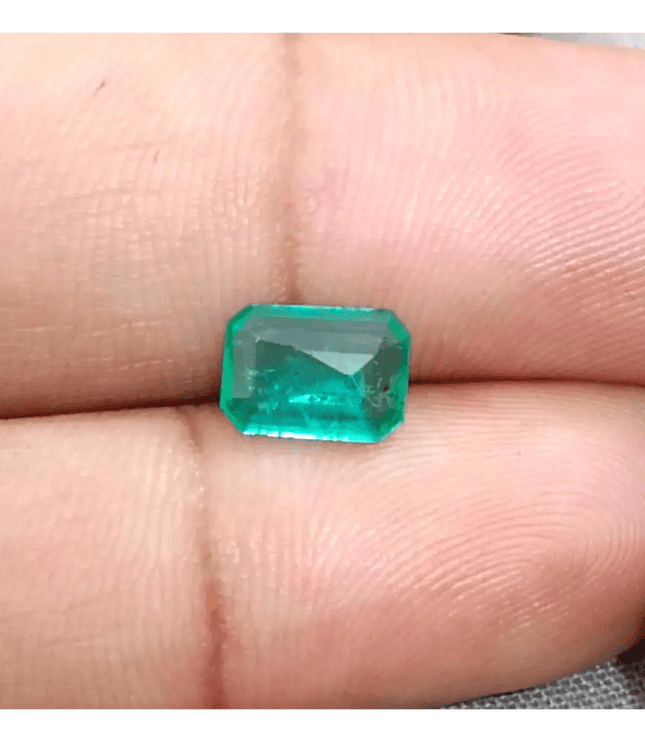 1.16ct Zambian Emerald , 100% Natural Earth Mined Gemstone - SMSGEMS 