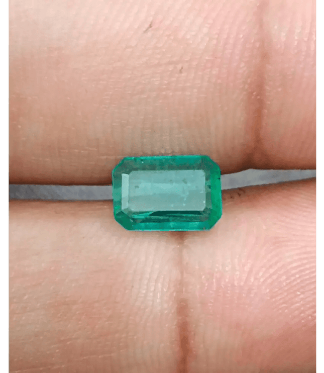 1.16ct Zambian Emerald , 100% Natural Earth Mined Gemstone - SMSGEMS 