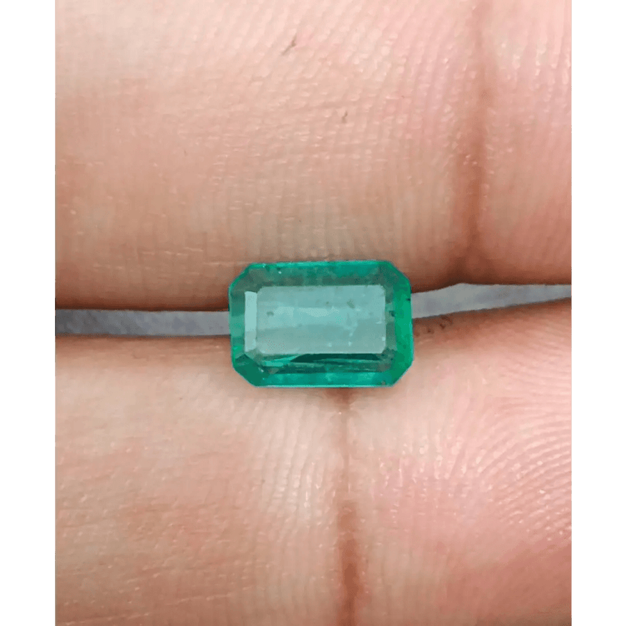 1.16ct Zambian Emerald , 100% Natural Earth Mined Gemstone - SMSGEMS 