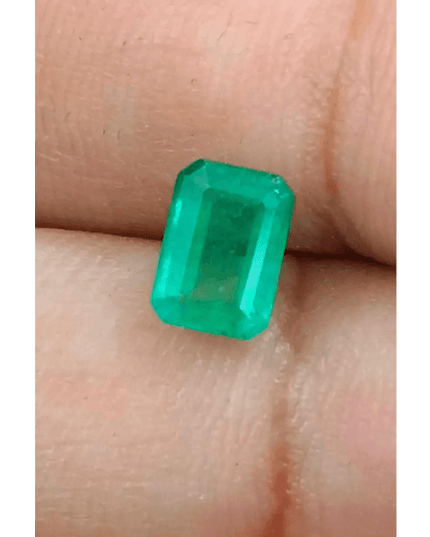 1.16ct Vivid Green Panjshir Emerald , 100% Natural Earth Mined Gemstone - SMSGEMS 