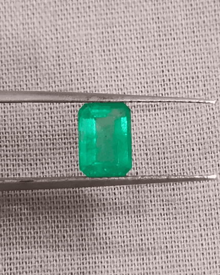 1.16ct Vivid Green Panjshir Emerald , 100% Natural Earth Mined Gemstone - SMSGEMS 