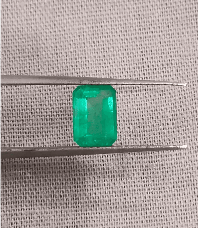 1.16ct Vivid Green Panjshir Emerald , 100% Natural Earth Mined Gemstone - SMSGEMS 
