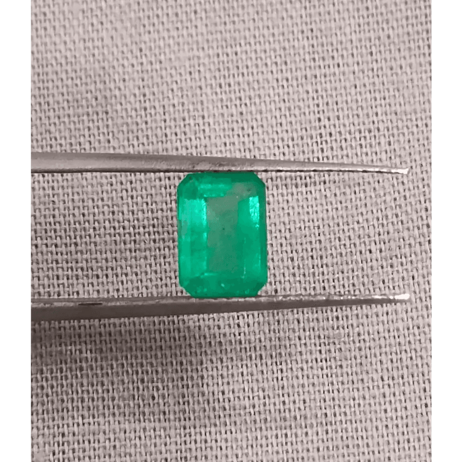 1.16ct Vivid Green Panjshir Emerald , 100% Natural Earth Mined Gemstone - SMSGEMS 