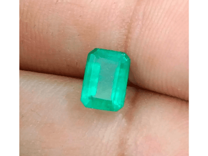 1.16ct Vivid Green Panjshir Emerald , 100% Natural Earth Mined Gemstone - SMSGEMS 
