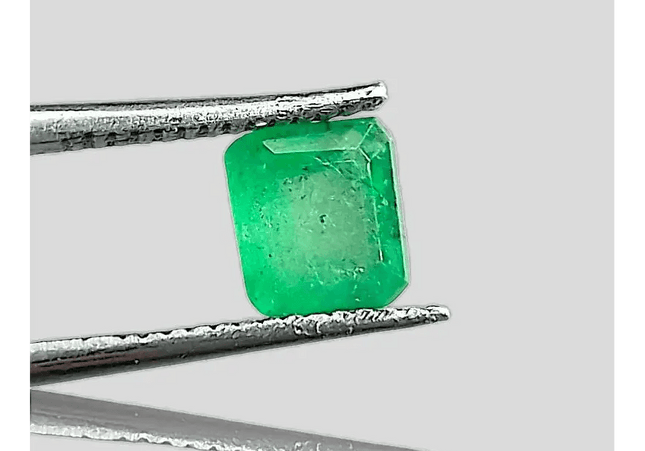 1.16ct Vivid Grass Green Emerald , 100% Natural Gem - SMSGEMS 