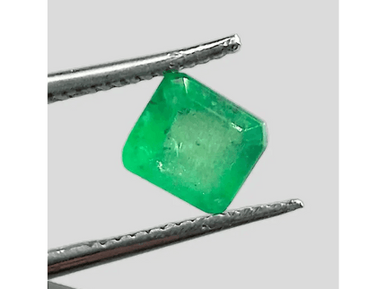1.16ct Vivid Grass Green Emerald , 100% Natural Gem - SMSGEMS 