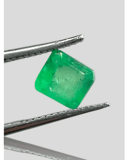 1.16ct Vivid Grass Green Emerald , 100% Natural Gem - SMSGEMS 