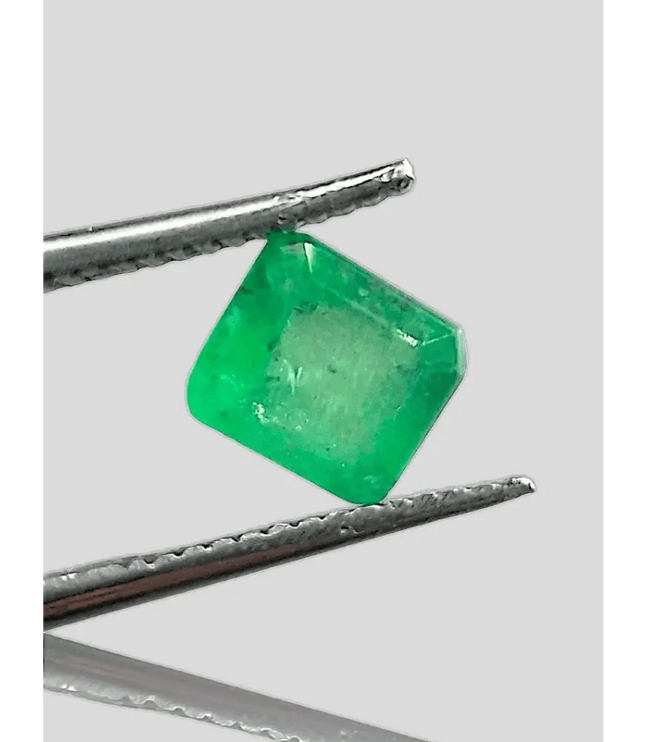 1.16ct Vivid Grass Green Emerald , 100% Natural Gem - SMSGEMS 