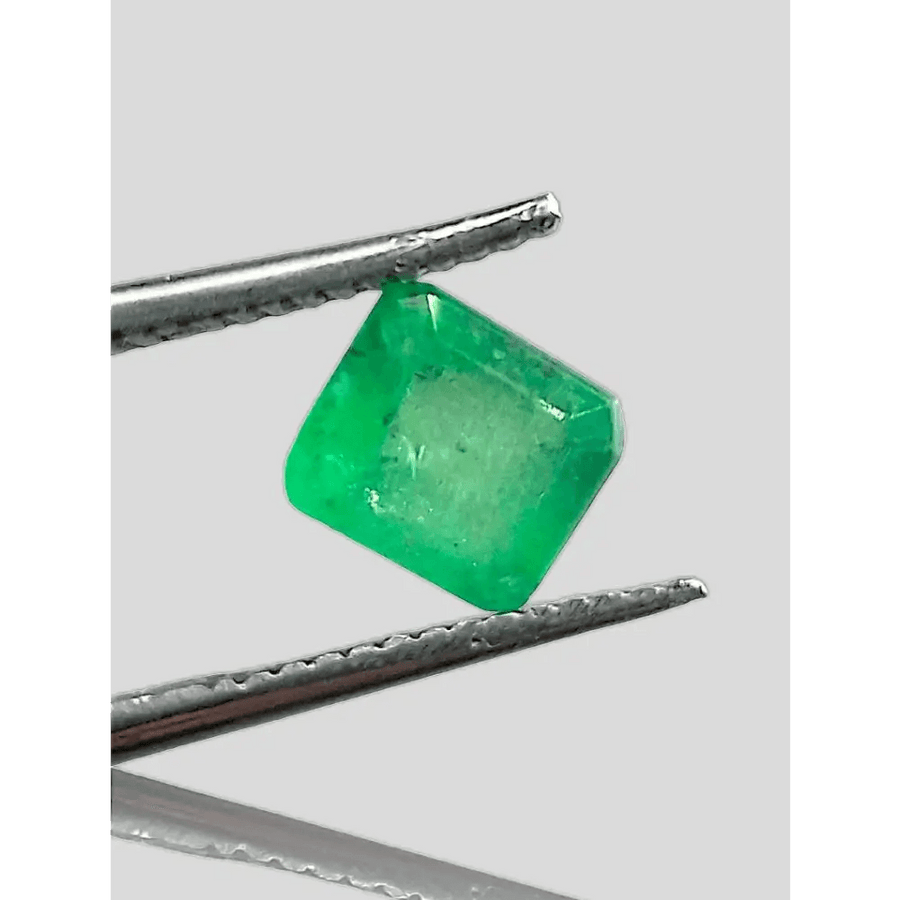 1.16ct Vivid Grass Green Emerald , 100% Natural Gem - SMSGEMS 