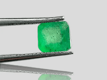 1.16ct Vivid Grass Green Emerald , 100% Natural Gem - SMSGEMS 