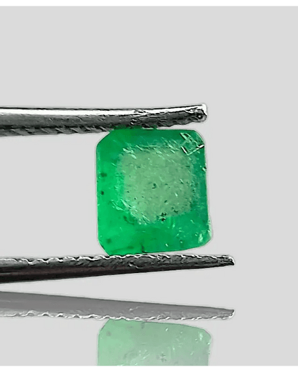 1.16ct Vivid Grass Green Emerald , 100% Natural Gem - SMSGEMS 