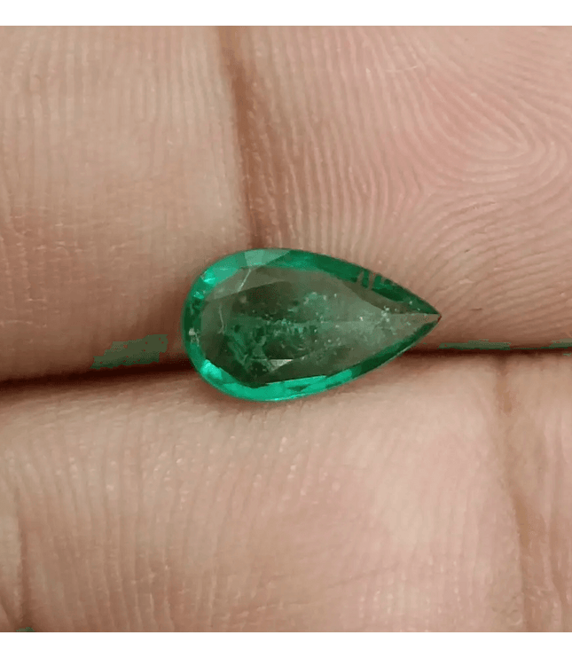 1.19ct Vivid Green Emerald, 100% Natural Earthmined Gem - SMSGEMS 