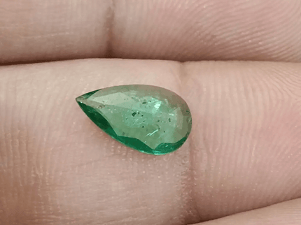 1.19ct Vivid Green Emerald, 100% Natural Earthmined Gem - SMSGEMS 