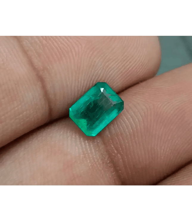 1.22ct Zambian Emerald, 100% Natural Gem - SMSGEMS 
