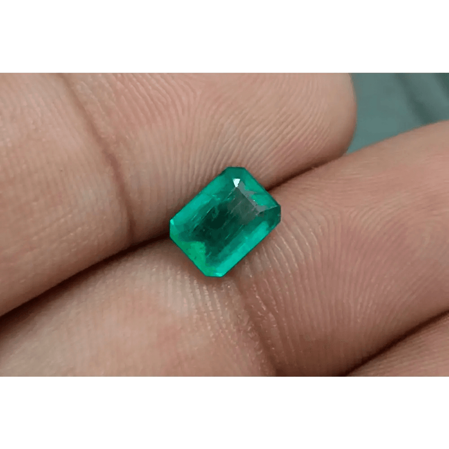 1.22ct Zambian Emerald, 100% Natural Gem - SMSGEMS 