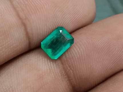 1.22ct Zambian Emerald, 100% Natural Gem - SMSGEMS 