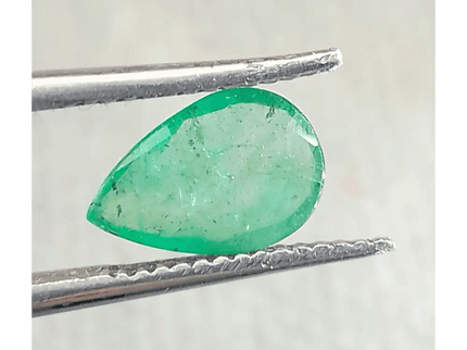 1.25ct Neon Green Zambian Emerald, 100% Natural Gem - SMSGEMS 