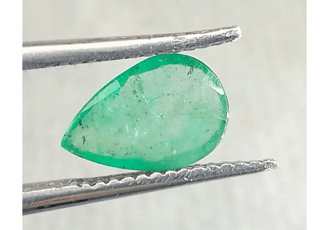 1.25ct Neon Green Zambian Emerald, 100% Natural Gem - SMSGEMS 
