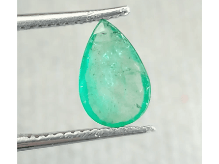 1.25ct Neon Green Zambian Emerald, 100% Natural Gem - SMSGEMS 