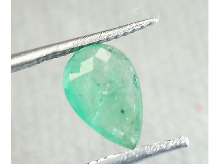 1.25ct Neon Green Zambian Emerald, 100% Natural Gem - SMSGEMS 