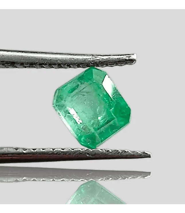 1.27ct Zambian Emerald , 100% Natural Gem - SMSGEMS 