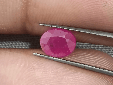 1.30ct Mozambique Ruby, Natural Untreated Gemstone - SMSGEMS 