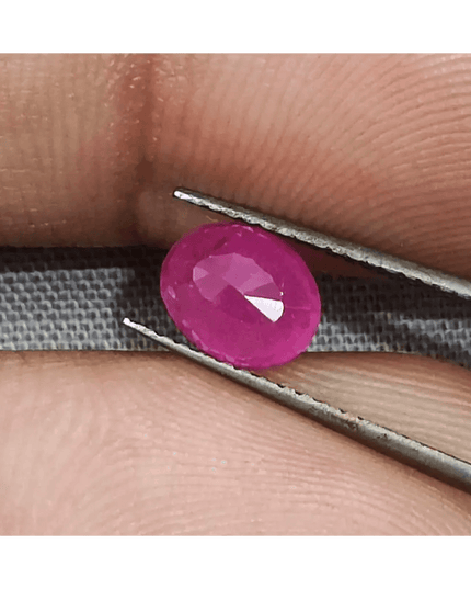 1.30ct Mozambique Ruby, Natural Untreated Gemstone - SMSGEMS 