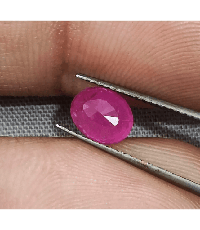 1.30ct Mozambique Ruby, Natural Untreated Gemstone - SMSGEMS 