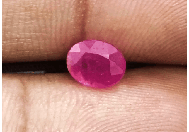 1.30ct Mozambique Ruby, Natural Untreated Gemstone - SMSGEMS 