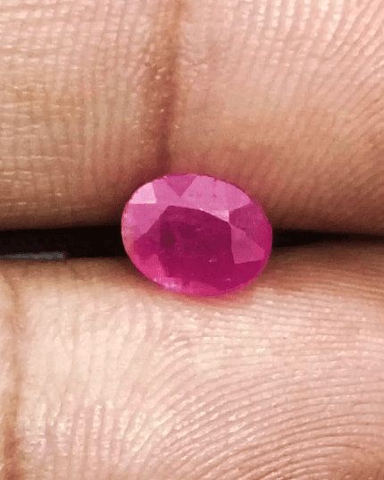 1.30ct Mozambique Ruby, Natural Untreated Gemstone - SMSGEMS 
