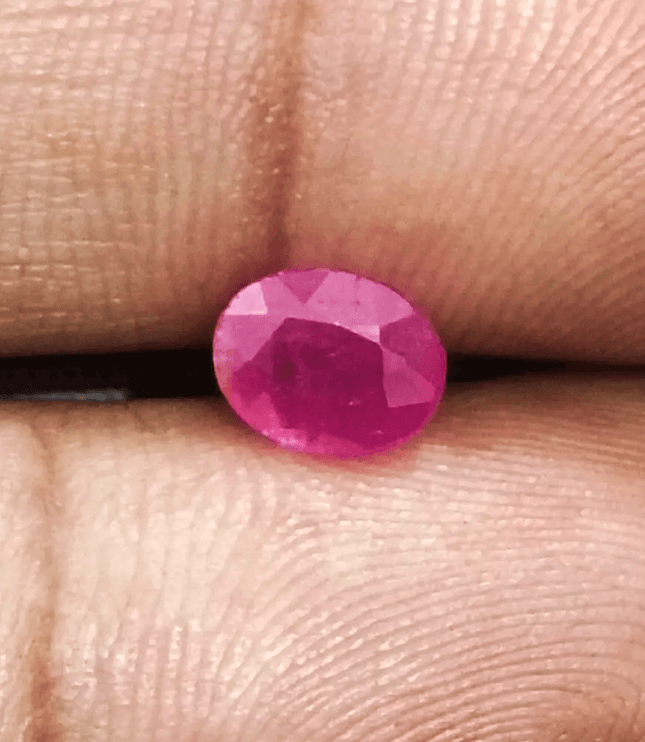1.30ct Mozambique Ruby, Natural Untreated Gemstone - SMSGEMS 