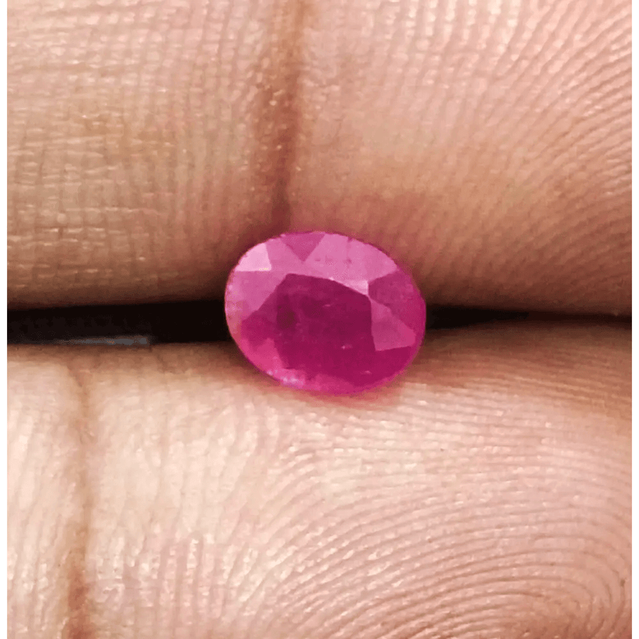 1.30ct Mozambique Ruby, Natural Untreated Gemstone - SMSGEMS 