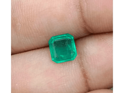 1.31ct Zambian Emerald , Natural Earth Mined Gemstone - SMSGEMS 