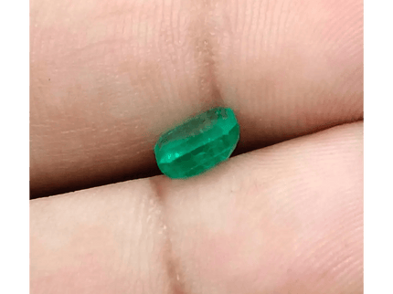 1.31ct Zambian Emerald , Natural Earth Mined Gemstone - SMSGEMS 