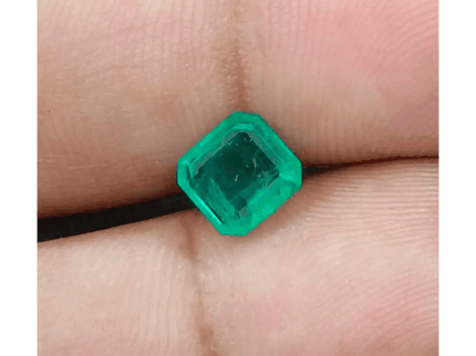 1.31ct Zambian Emerald , Natural Earth Mined Gemstone - SMSGEMS 