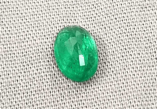 1.31ct Vivid Green Zambian Emerald, Natural Earth Mined Gemstone - SMSGEMS 