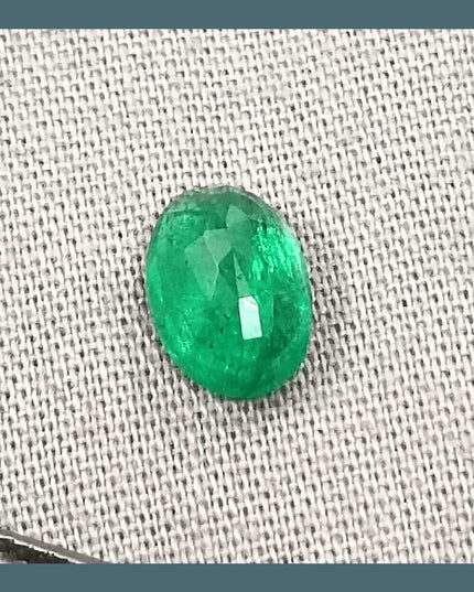 1.31ct Vivid Green Zambian Emerald, Natural Earth Mined Gemstone - SMSGEMS 