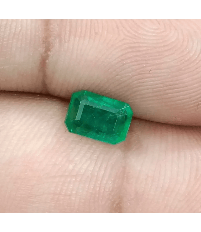 1.33ct Medium Deep Green Panjshir Emerald, Natural Gemstone - SMSGEMS 