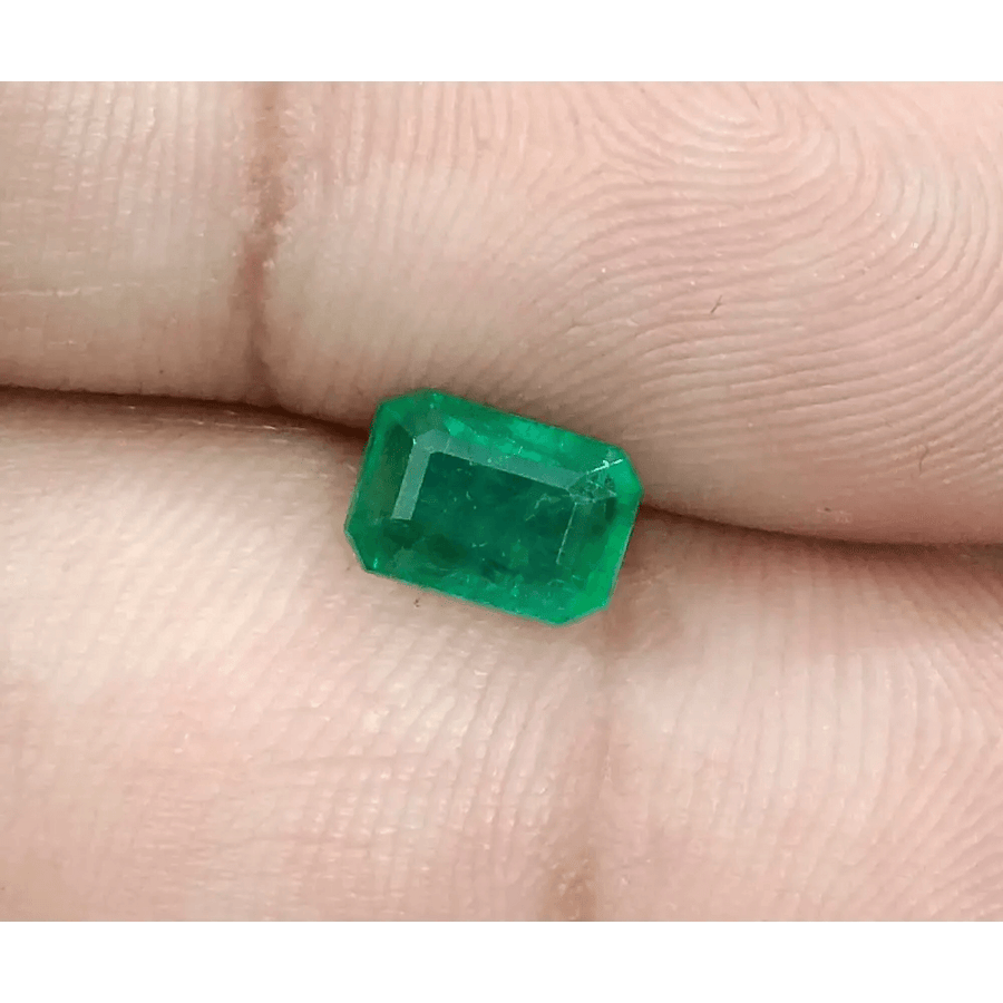 1.33ct Medium Deep Green Panjshir Emerald, Natural Gemstone - SMSGEMS 