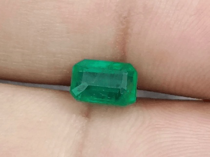 1.33ct Medium Deep Green Panjshir Emerald, Natural Gemstone - SMSGEMS 