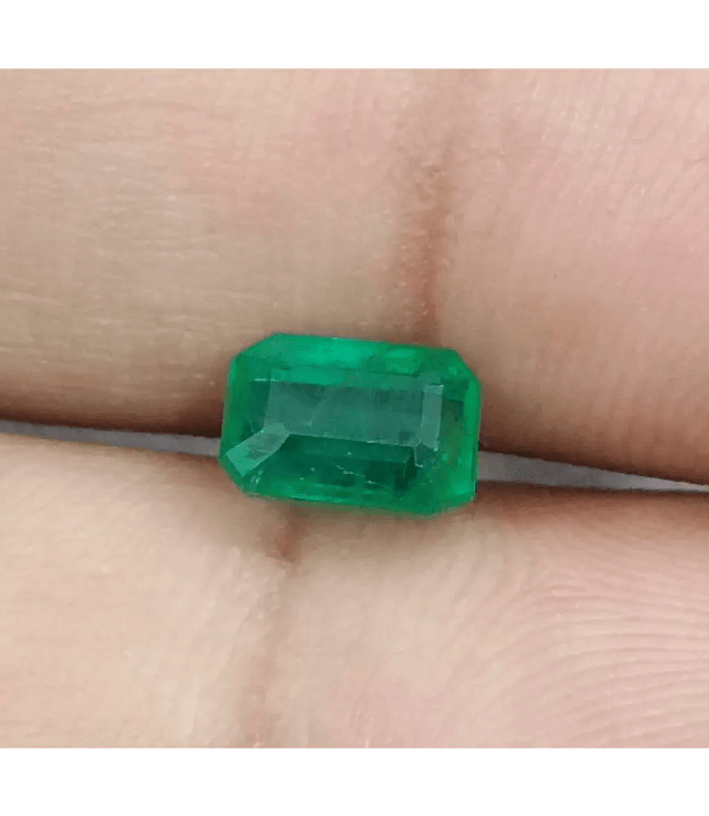 1.33ct Medium Deep Green Panjshir Emerald, Natural Gemstone - SMSGEMS 