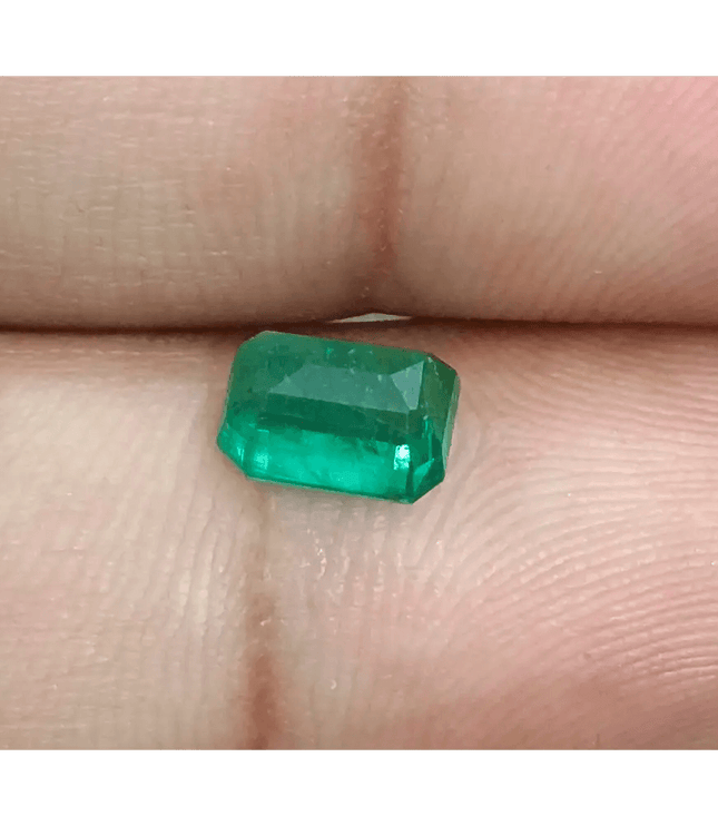 1.33ct Medium Deep Green Panjshir Emerald, Natural Gemstone - SMSGEMS 
